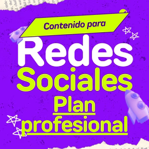 Contenido para redes, plan profesional 70